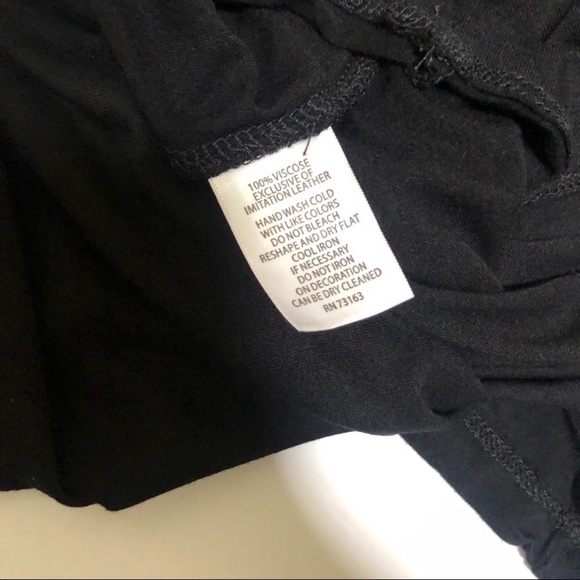 Cynthia Rowley Faux Leather Shoulder Tank - Picture 7 of 7